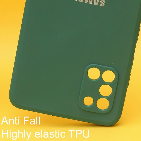 Dark Green Candy Silicone Case for Samsung A31 - The Hatke