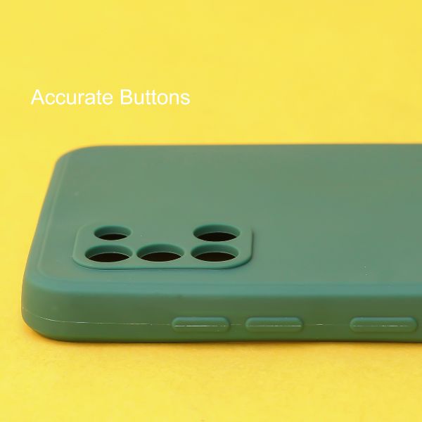 Dark Green Candy Silicone Case for Samsung A31 - The Hatke