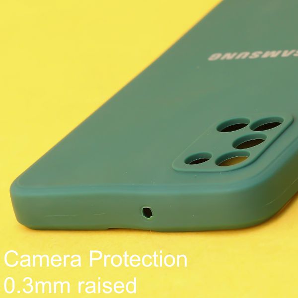 Dark Green Candy Silicone Case for Samsung A31 - The Hatke
