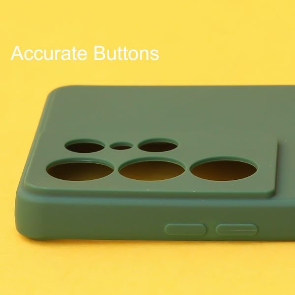 Dark Green Candy Silicone Case for Samsung S22 Ultra - The Hatke