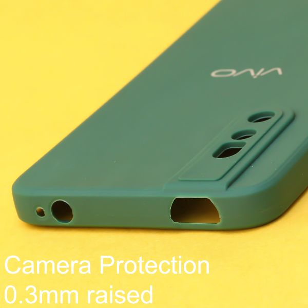 Dark Green Candy Silicone Case for Vivo V15 Pro - The Hatke