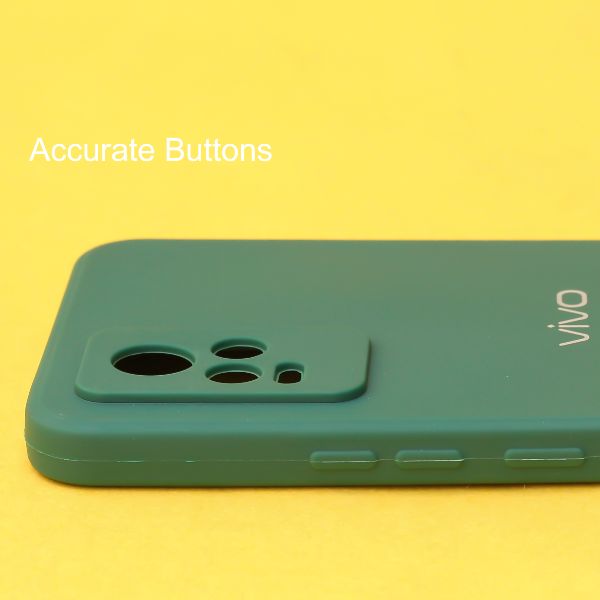 Dark Green Candy Silicone Case for Vivo V20 - The Hatke
