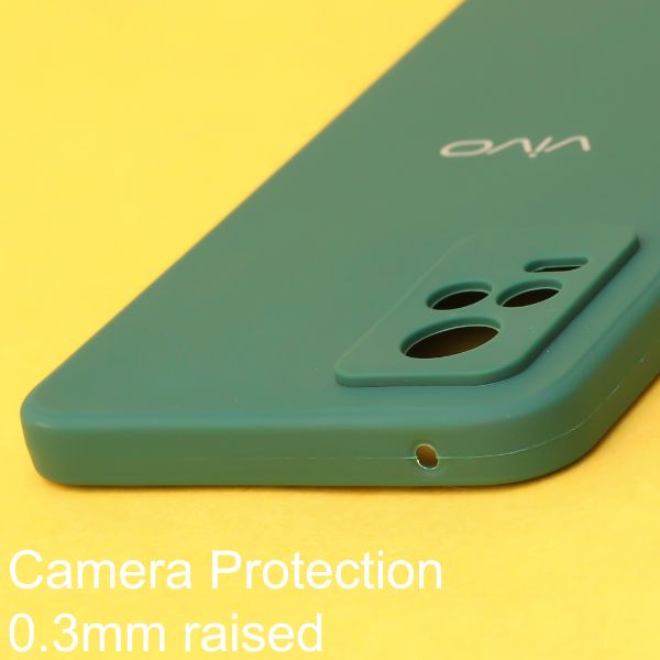 Dark Green Candy Silicone Case for Vivo V20 - The Hatke