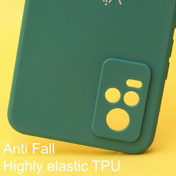 Dark Green Candy Silicone Case for Vivo V20 - The Hatke