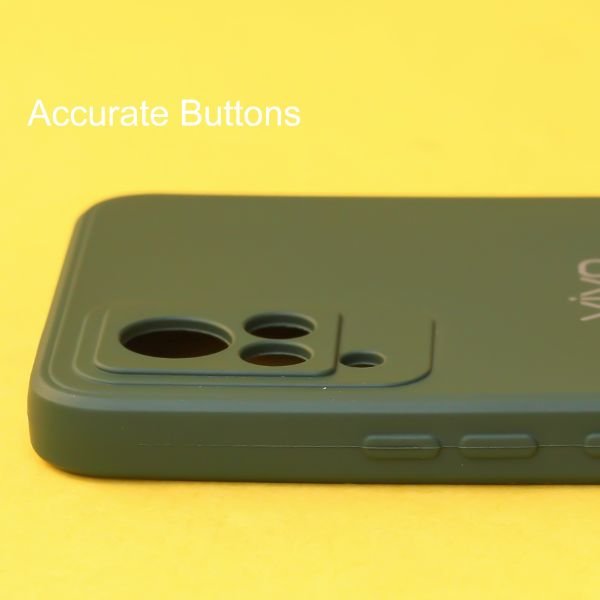 Dark Green Candy Silicone Case for Vivo V21 - The Hatke
