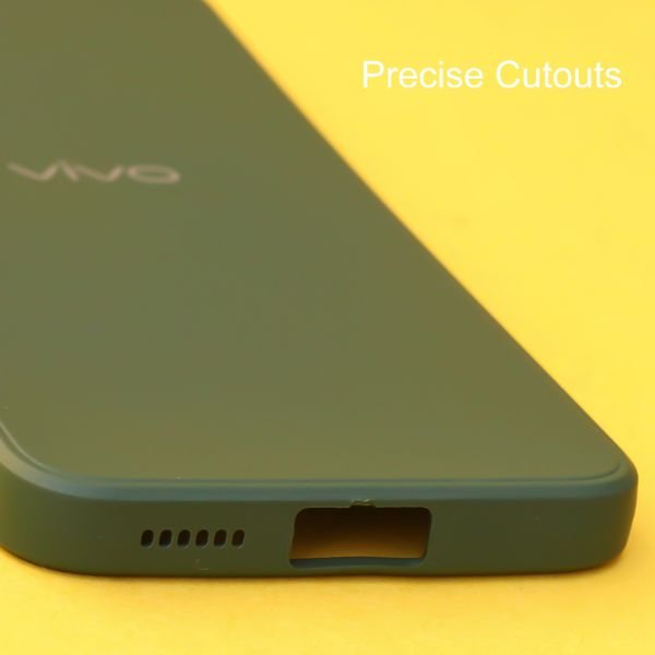 Dark Green Candy Silicone Case for Vivo V21 - The Hatke