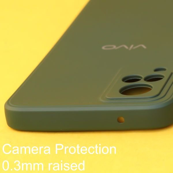 Dark Green Candy Silicone Case for Vivo V21 - The Hatke