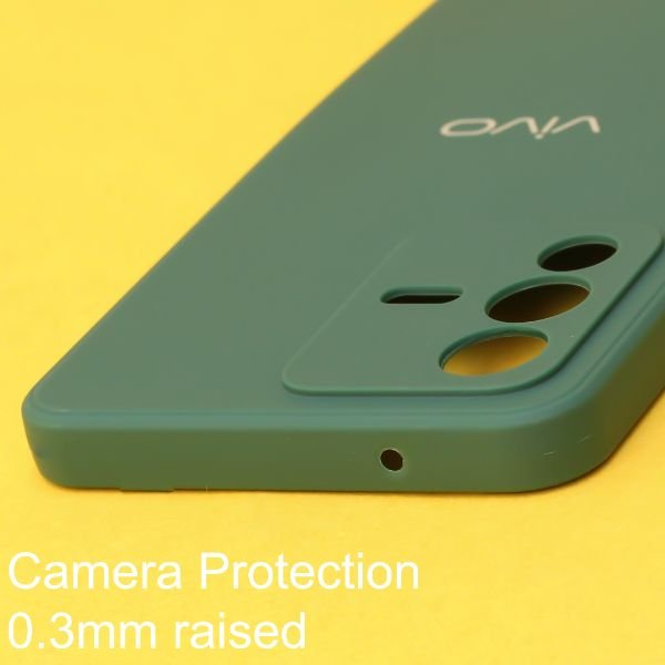 Dark Green Candy Silicone Case for Vivo V23 - The Hatke