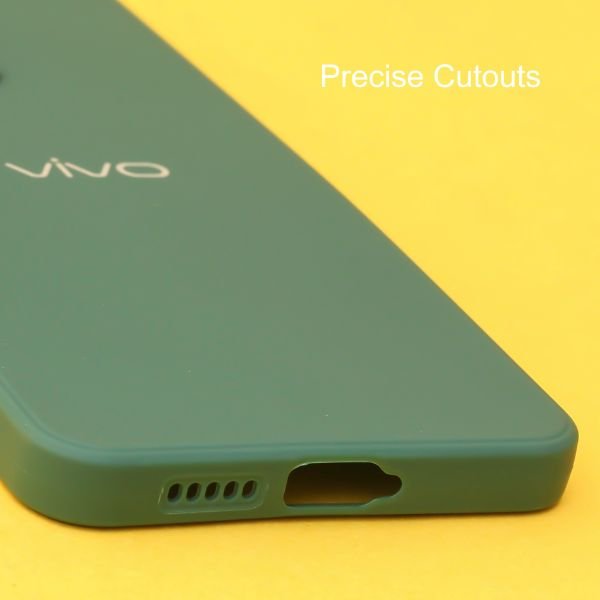Dark Green Candy Silicone Case for Vivo V23 - The Hatke