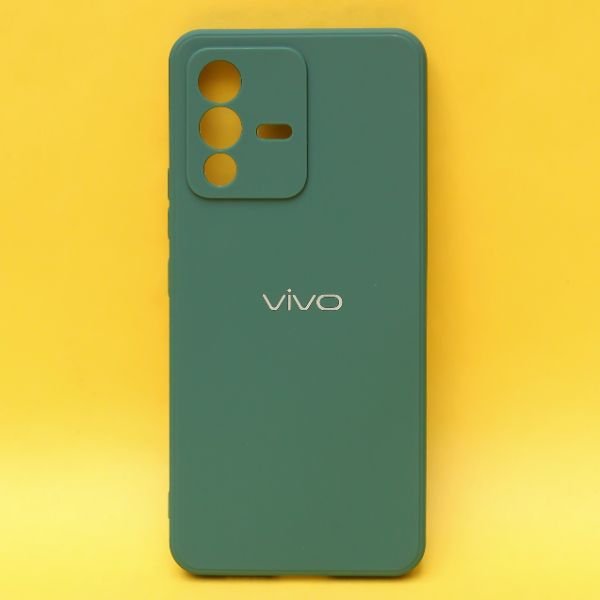 Dark Green Candy Silicone Case for Vivo V23 - The Hatke