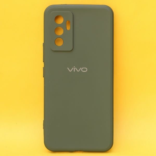 Dark Green Candy Silicone Case for Vivo V23e - The Hatke