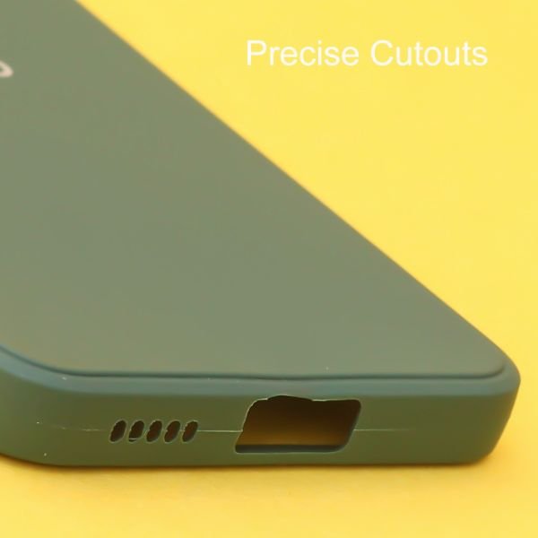 Dark Green Candy Silicone Case for Vivo V25 - The Hatke