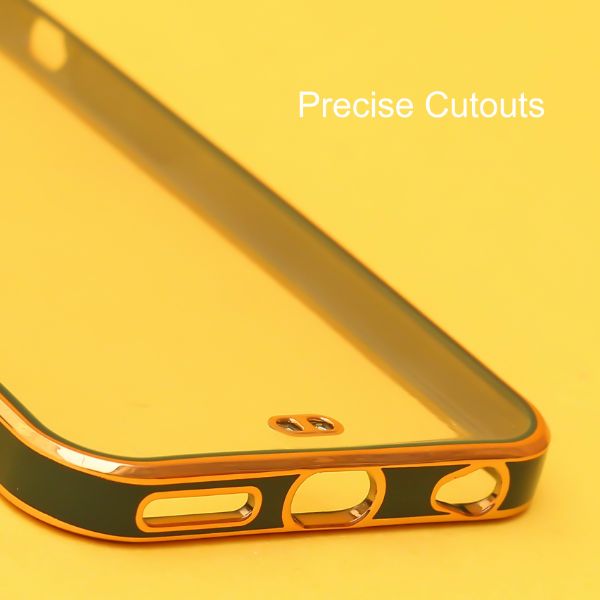 Dark Green Electroplated Transparent Case for Apple iphone 6/6s - The Hatke