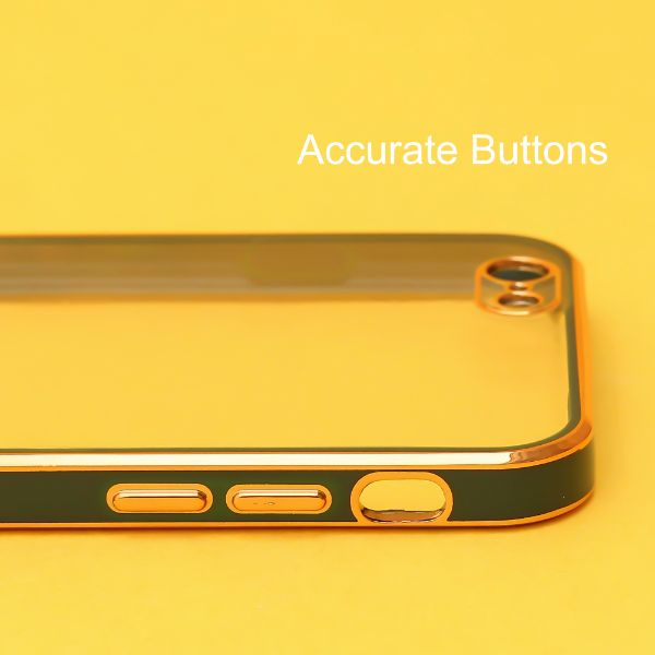 Dark Green Electroplated Transparent Case for Apple iphone 6/6s - The Hatke