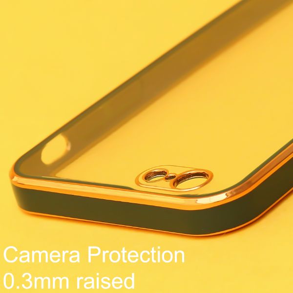 Dark Green Electroplated Transparent Case for Apple iphone 6/6s - The Hatke