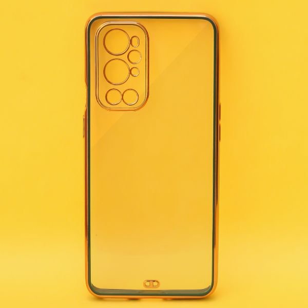 Dark Green Electroplated Transparent Case for Oneplus 9 Pro - The Hatke