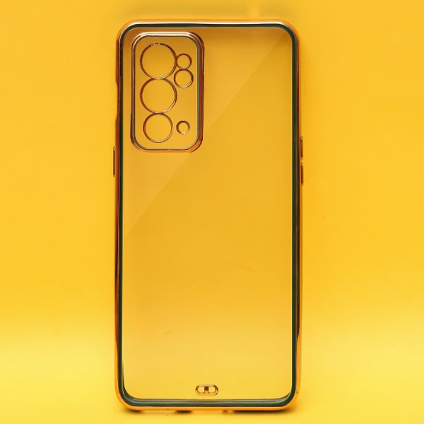 Dark Green Electroplated Transparent Case for Oneplus 9RT - The Hatke