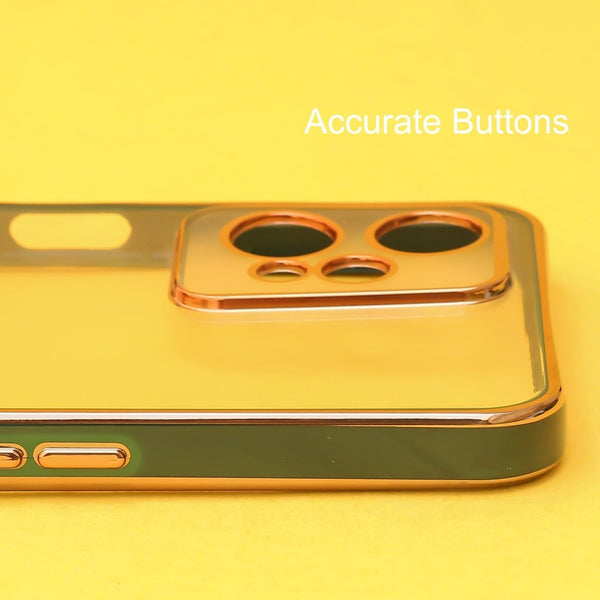 Dark Green Electroplated Transparent Case for Realme 9 Pro 5G - The Hatke