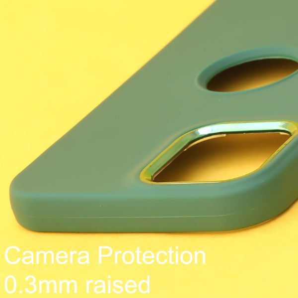 Dark Green Guardian Metal Logo cut Case for Apple iphone 11 - The Hatke