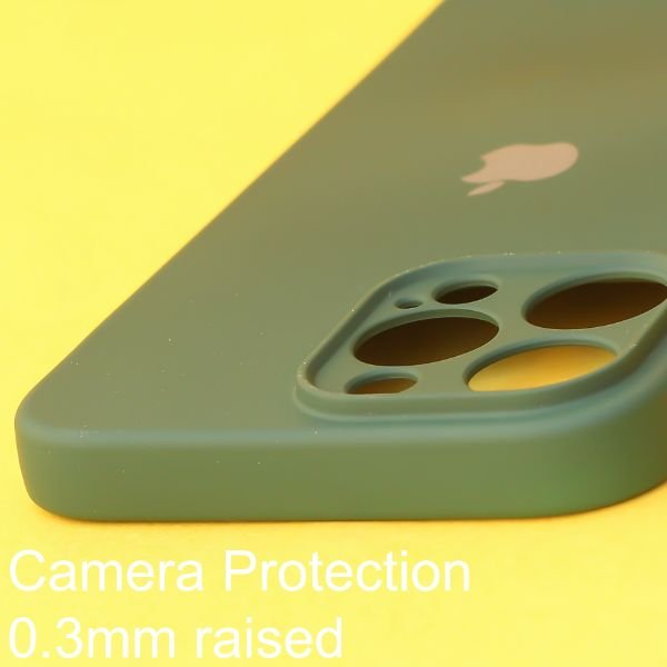 Dark Green Original Camera Silicone case for Apple iphone 14 Pro Max - The Hatke
