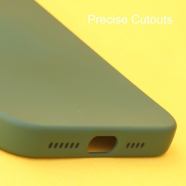 Dark Green Original Camera Silicone case for Apple iphone 14 Pro Max - The Hatke
