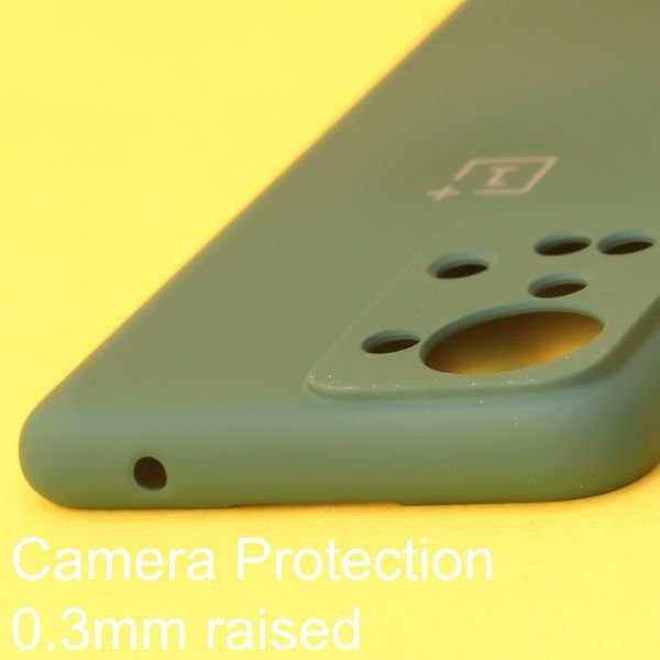 Dark Green Original Camera Silicone case for Oneplus Nord 2T - The Hatke