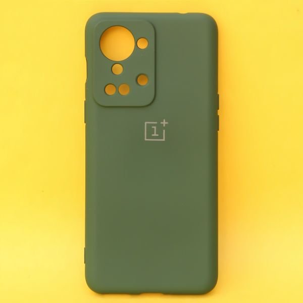 Dark Green Original Camera Silicone case for Oneplus Nord 2T - The Hatke