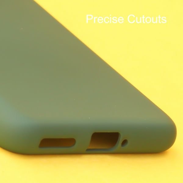 Dark Green Original Camera Silicone case for Oneplus Nord 2T - The Hatke