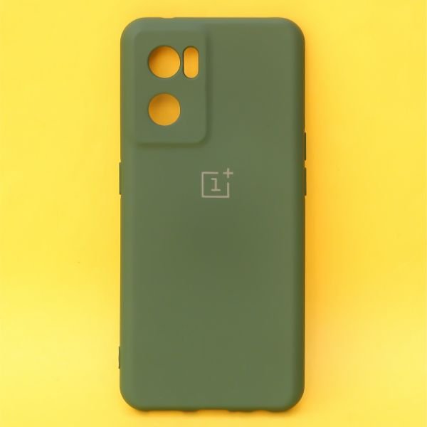 Dark Green Original Camera Silicone case for Oneplus Nord CE 2 - The Hatke