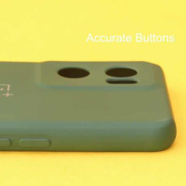 Dark Green Original Camera Silicone case for Oneplus Nord CE 2 - The Hatke