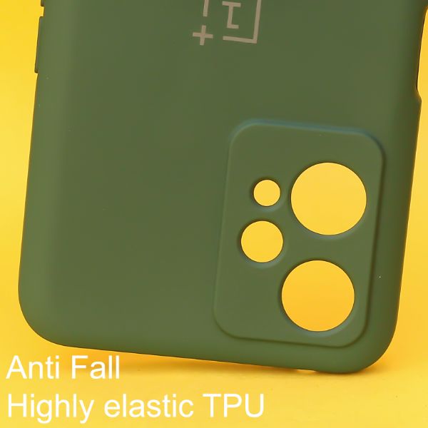Dark Green Original Camera Silicone case for Oneplus Nord CE 2 LITE - The Hatke