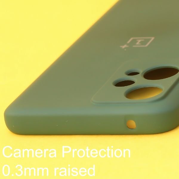 Dark Green Original Camera Silicone case for Oneplus Nord CE 2 LITE - The Hatke