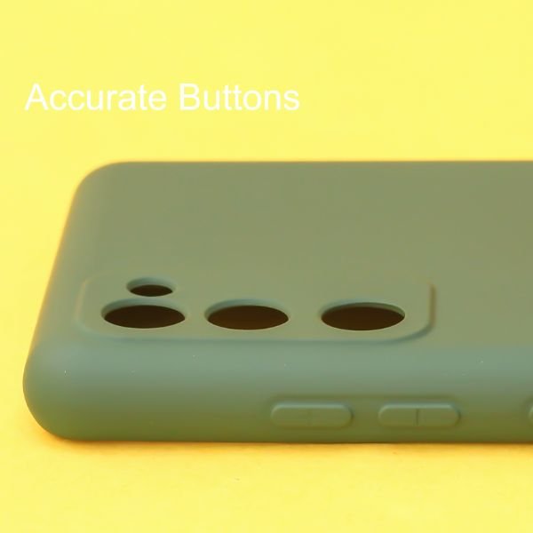 Dark Green Original Camera Silicone case for Samsung S20 FE - The Hatke