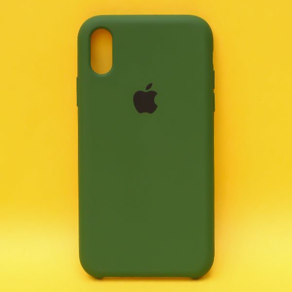 Dark Green Original Silicone case for Apple iphone XR - The Hatke