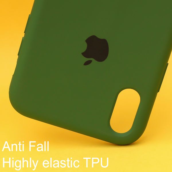 Dark Green Original Silicone case for Apple iphone XR - The Hatke