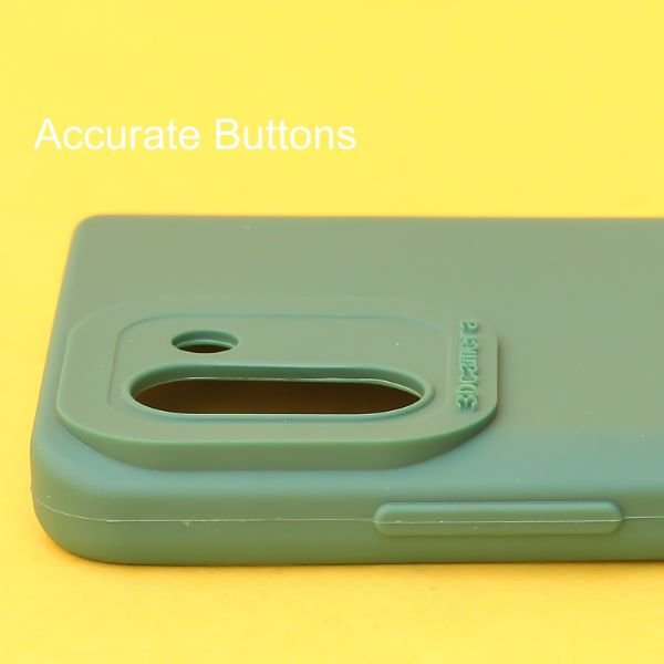 Dark Green Spazy Silicone Case for Infinix Hot 11 - The Hatke