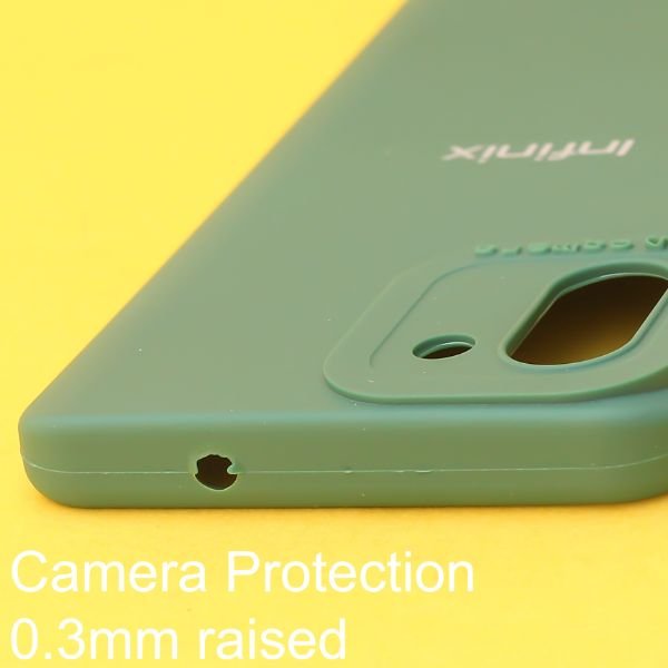 Dark Green Spazy Silicone Case for Infinix Hot 11 - The Hatke