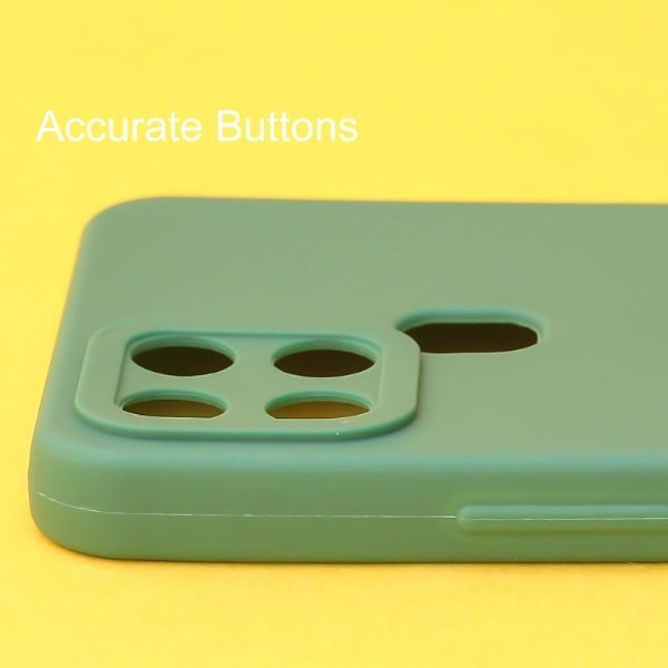Dark Green Spazy Silicone Case for Infinix Smart 6 - The Hatke