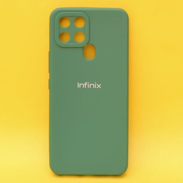Dark Green Spazy Silicone Case for Infinix Smart 6 - The Hatke