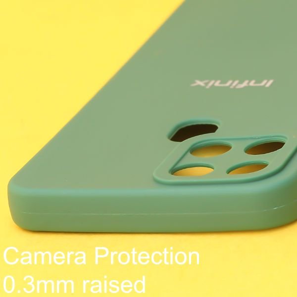 Dark Green Spazy Silicone Case for Infinix Smart 6 - The Hatke
