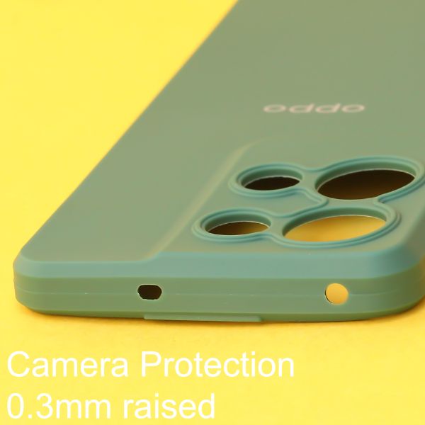 Dark Green Spazy Silicone Case for Oppo Reno 8 Pro - The Hatke