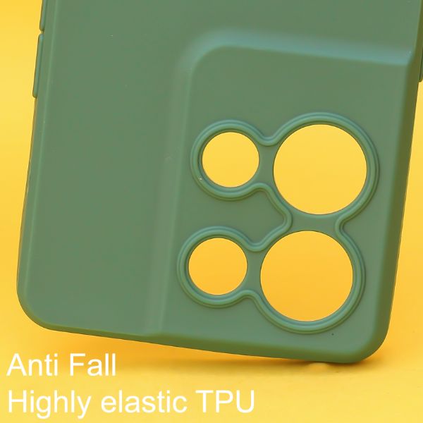 Dark Green Spazy Silicone Case for Oppo Reno 8 Pro - The Hatke