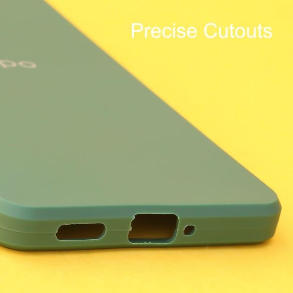 Dark Green Spazy Silicone Case for Oppo Reno 8 Pro - The Hatke