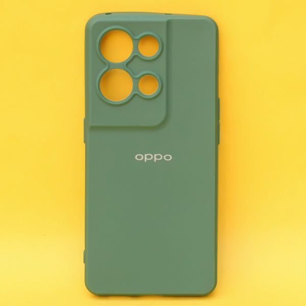 Dark Green Spazy Silicone Case for Oppo Reno 8 Pro - The Hatke
