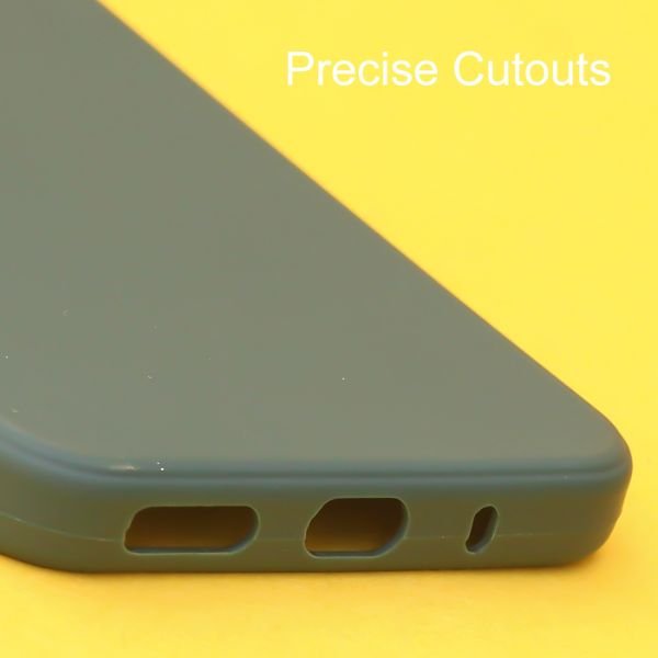 Dark Green Spazy Silicone Case for Redmi 10C - The Hatke