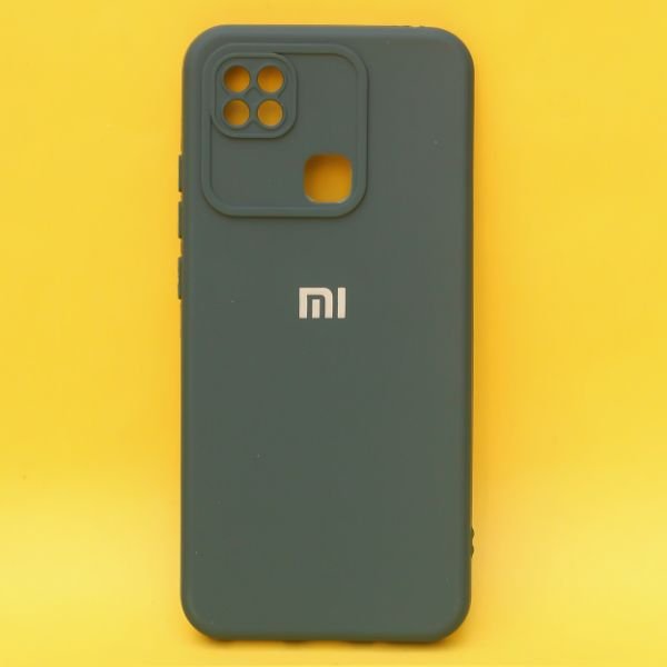 Dark Green Spazy Silicone Case for Redmi 10C - The Hatke