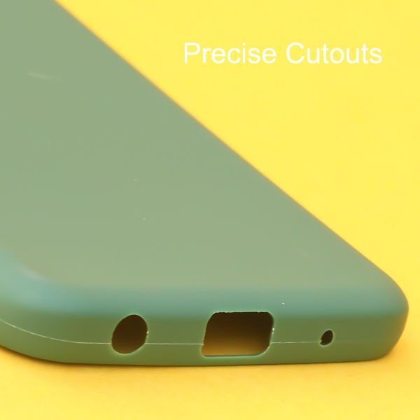 Dark Green Spazy Silicone Case for Redmi A1 Plus - The Hatke