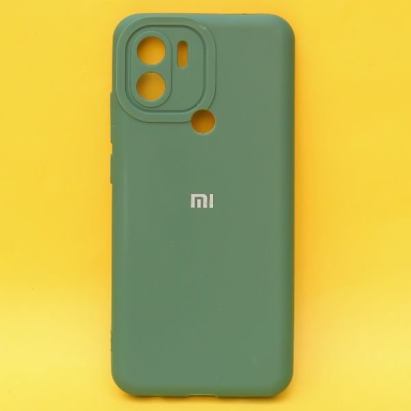 Dark Green Spazy Silicone Case for Redmi A1 Plus - The Hatke