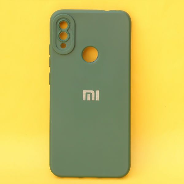 Dark Green Spazy Silicone Case for Redmi Note 7 Pro - The Hatke