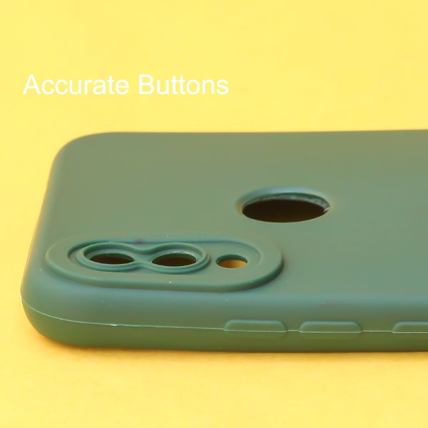 Dark Green Spazy Silicone Case for Redmi Note 7 Pro - The Hatke